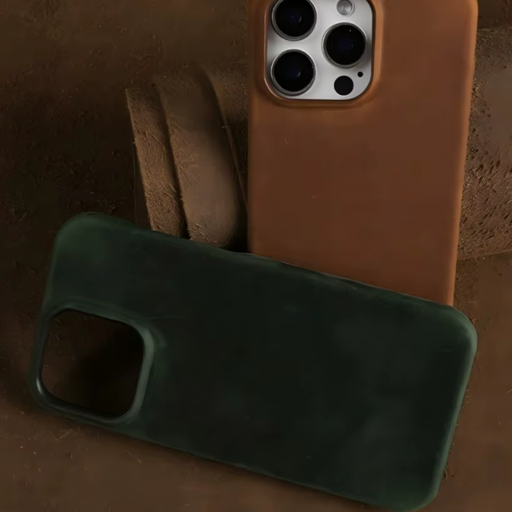 BRAVIO Läderfodral Orange-brun