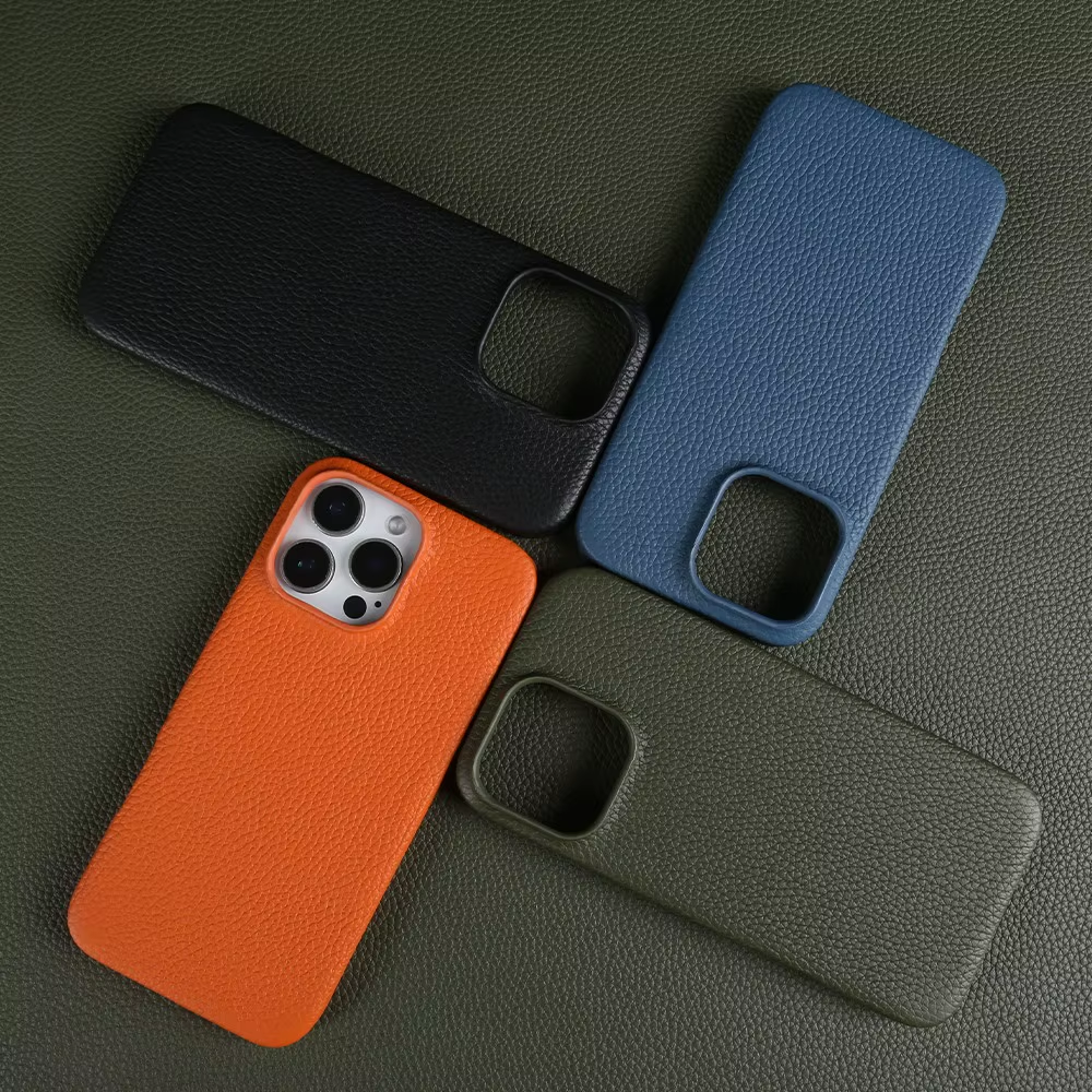 VITELLI iPhone MagSafe Läderfodral Orange