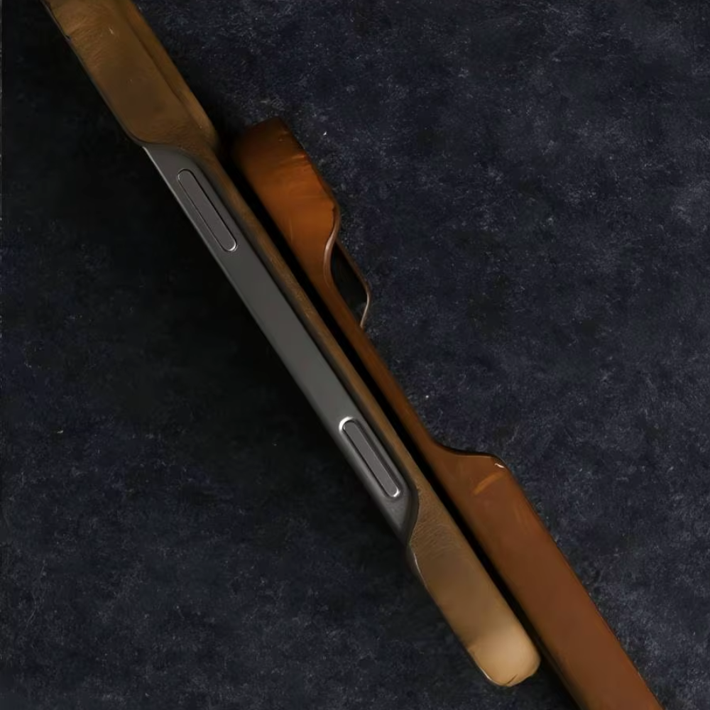 BRAVIO Läderfodral Orange-brun